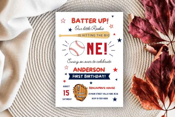 Baseball Birthday Invitation for a Memorable First