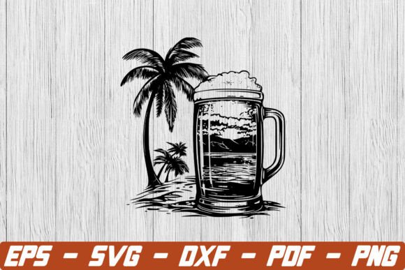 Beer with Beach Scene SVG: A Strategic Asset for Your Creative Workflow