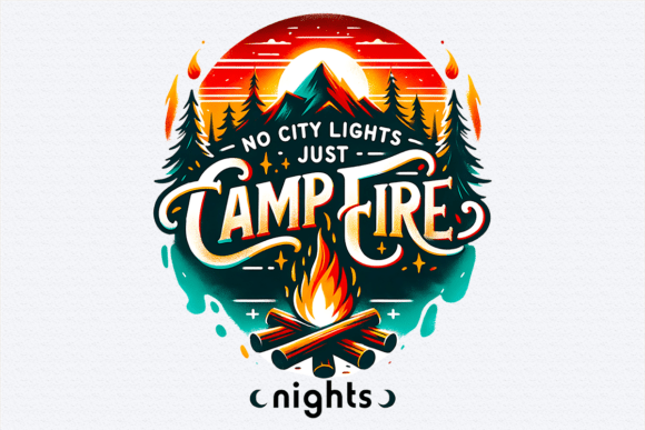 Camping Shirt Png Heat Transfer Print: Bringing the Campfire Spirit to Everything You Make