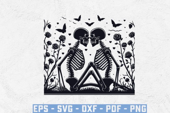 Couple Skeleton SVG: The Art of Eternal Love in Modern Design