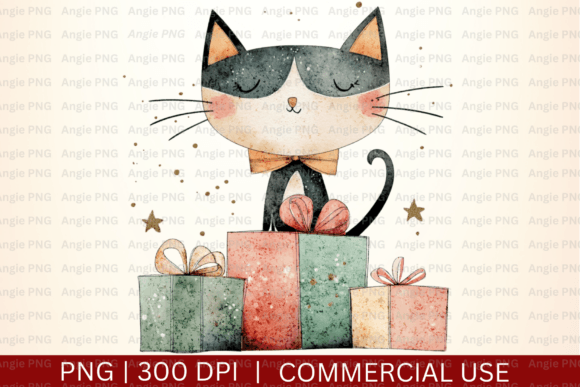 Designing Festive Projects with a Whimsical Christmas Cat PNG