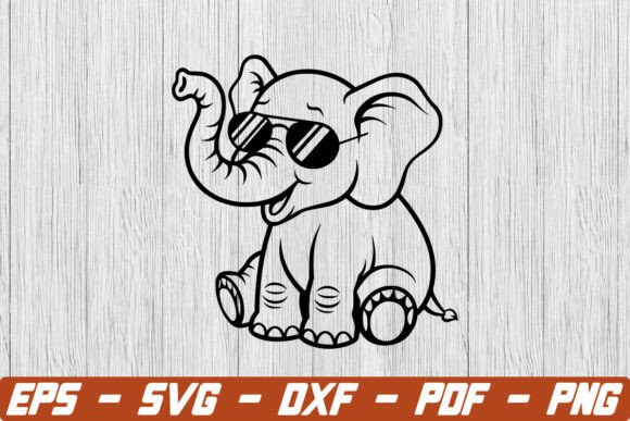 Elephant with Sunglasses SVG: A Creative Digital Design Essential