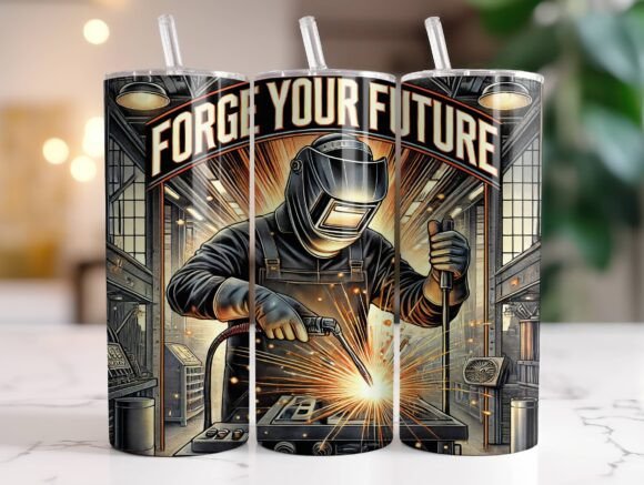 Forge Your Future 20oz Tumbler Wrap PNG: A Deep Dive into Digital Sublimation Design