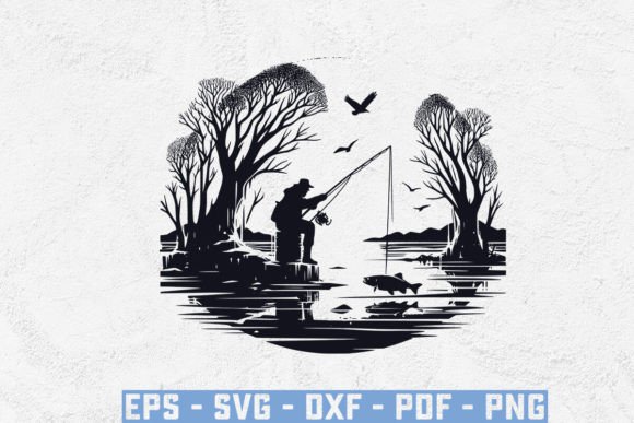 Funny Ice Fishing Silhouette Svg Files: Adding Humor to Your Angling Projects