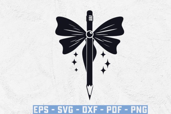 Funny Pencil Coquette Bow Svg, Pencil Svg: A Creative Asset for Teachers, Crafters, and Small Business Owners