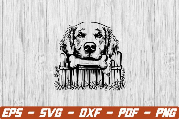Golden Retriever with Bone in Mouth SVG: A Versatile Digital Asset for Creators