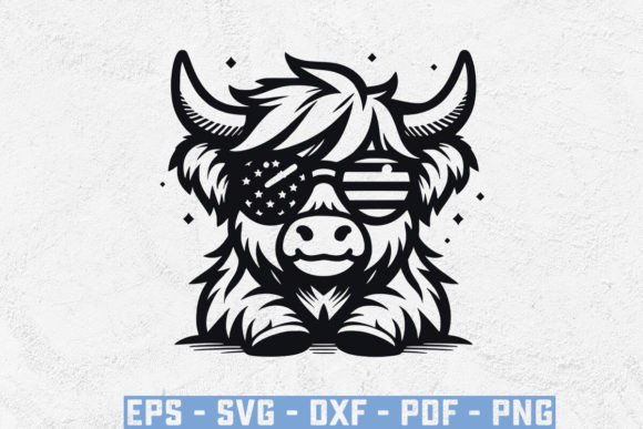 Highland Cow Head SVG, USA Flag SVG, and Cow-Inspired Designs: Strategic Assets for Creative Entrepreneurs