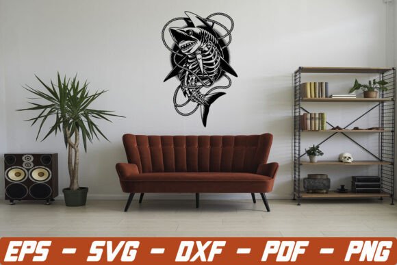 Shark in the Ocean Svg, Shark Clipart: A Digital Design Essential for Creators and Entrepreneurs