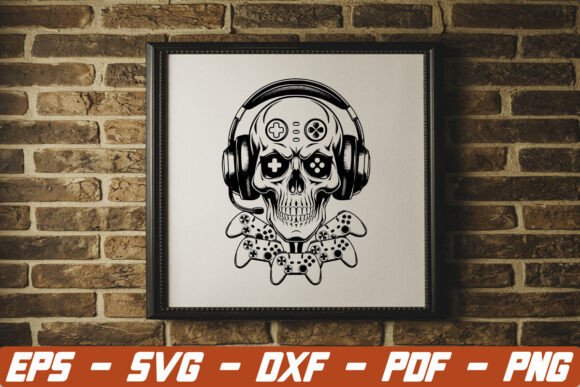 Skull Game Controllers SVG & Halloween SVG: Where Gaming Meets Spooky Design