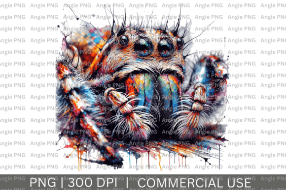 Spider Abstract Watercolor Clipart: Creative Ideas & Uses