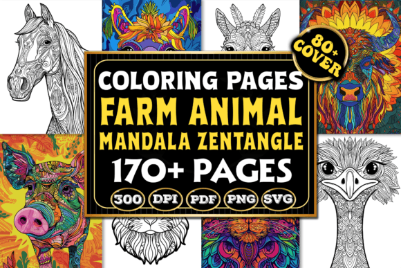 The Art and Utility of Farm Animal Mandala Zentangle Coloring