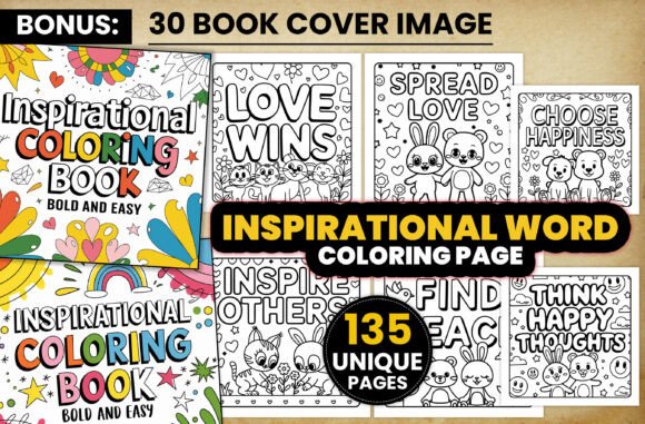 Unlocking Creativity and Calm: The Power of Inspirational Word Coloring Pages for Your KDP Publishing Journey