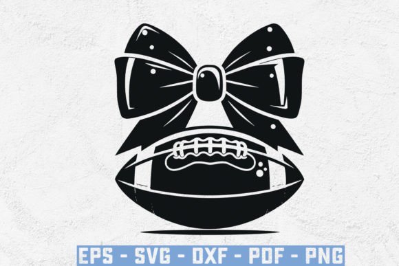 USA Flag with Football Bow SVG: Elevate Your Game Day Celebrations with Patriotic Flair