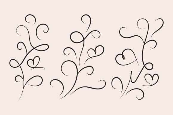 Valentines Day Heart Swirls Flourish: A Practical Design Resource for Romantic Projects
